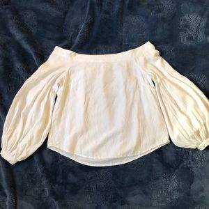 Off the shoulder bell sleeved blouse